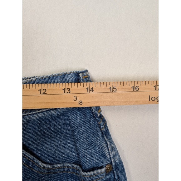 Riders Womens Jeans Size 12 Med High Rise Tapered Leg Blue Made in USA - Picture 5 of 8